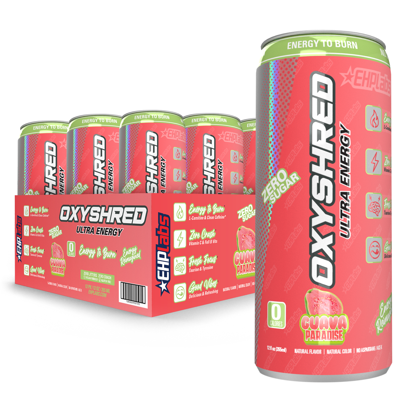 OxyShred Ultra Energy Drink RTD (12-Pack) - EHPLabs