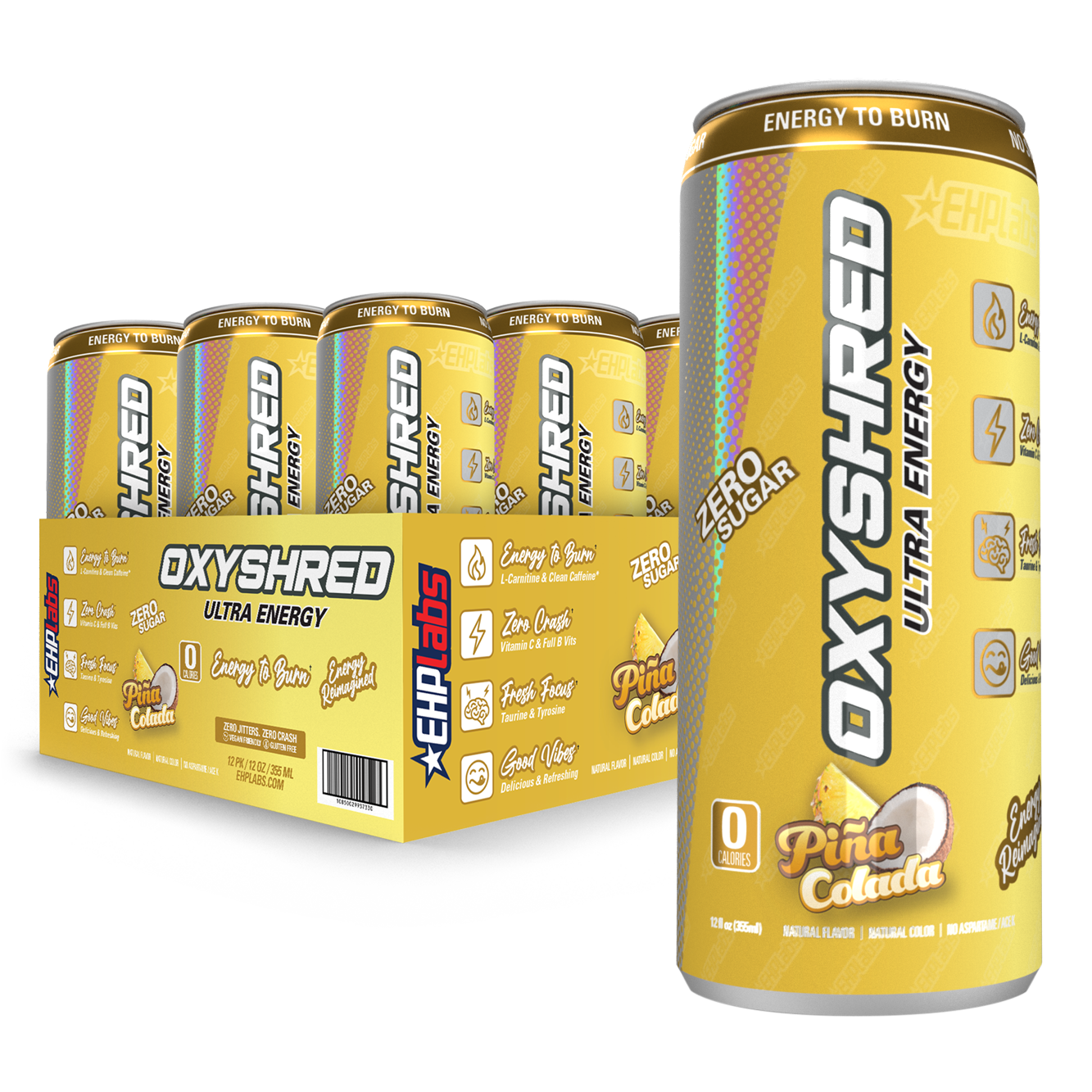 OxyShred Ultra Energy Drink RTD (12-Pack) - EHPLabs